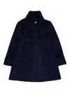 Max E Co Blue Zip-up Coat  In Blue