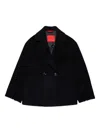 Max E Co Short Black Wool Coat  In Black