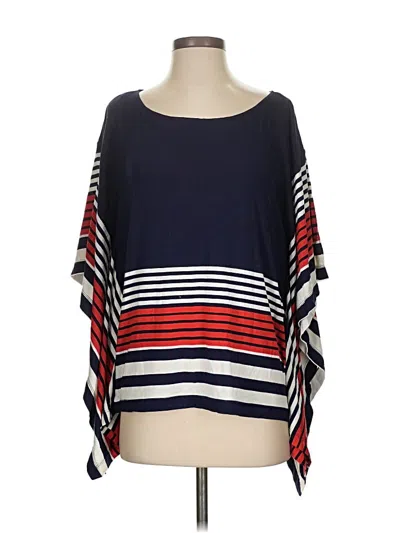 Pre-owned Max Edition 3/4 Sleeve Blouse In Blue