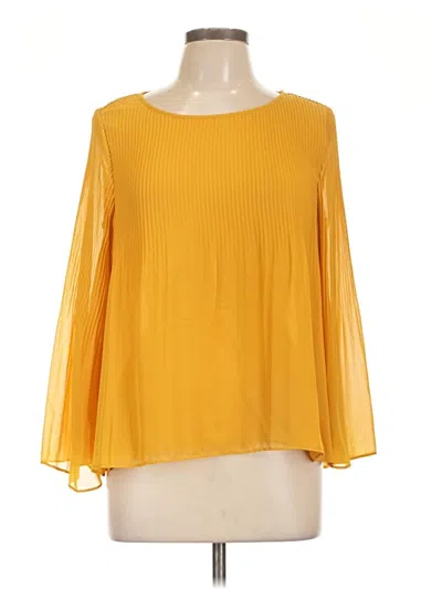 Pre-owned Max Edition 3/4 Sleeve Blouse In Yellow