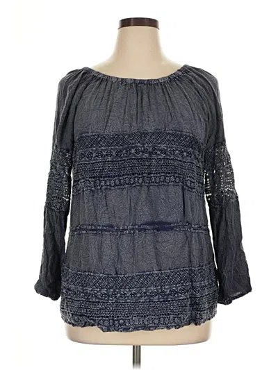 Pre-owned Max Edition 3/4 Sleeve T-shirt In Blue
