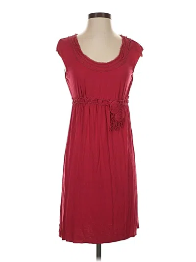 Pre-owned Max Edition Casual Dress In Burgundy