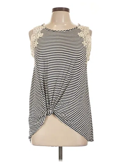 Pre-owned Max Edition Sleeveless Blouse In Ivory