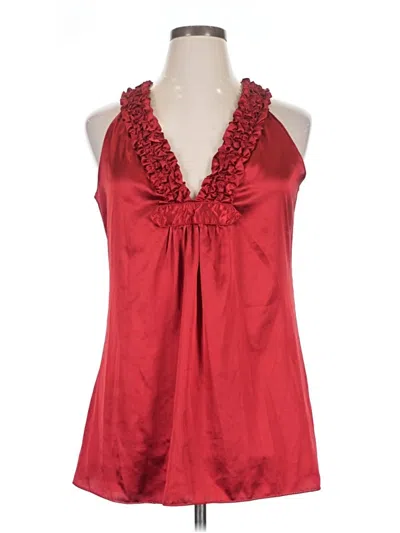 Pre-owned Max Edition Sleeveless Blouse In Red