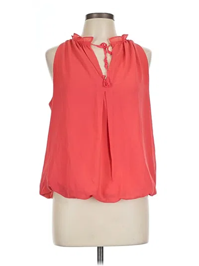 Pre-owned Max Edition Sleeveless Blouse In Red