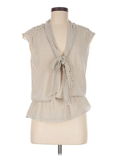 Pre-owned Max Edition Sleeveless Blouse In Tan