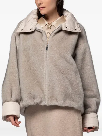 Max Et Moi Vanessa Jacket In Neutral