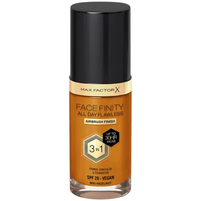 Max Factor Facefinity All Day Flawless 3 In 1 Vegan Foundation 30ml (various Shades) - W95 - Hazelnut