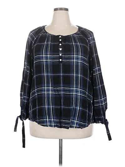 Pre-owned Max Jeans 3/4 Sleeve Blouse In Blue