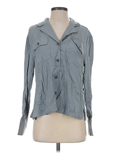 Pre-owned Max Jeans 3/4 Sleeve Blouse In Gray