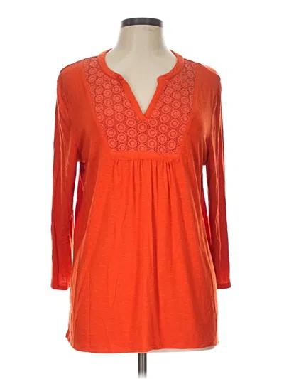 Pre-owned Max Jeans 3/4 Sleeve Top In Orange