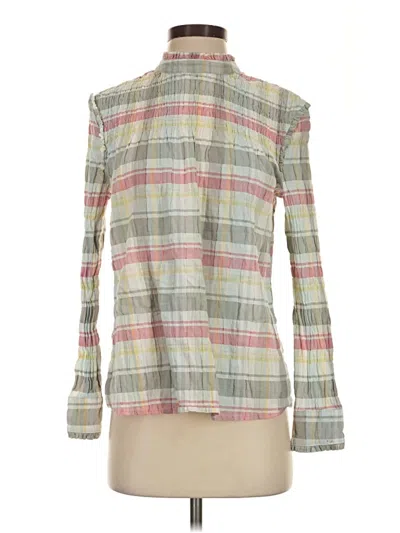 Pre-owned Max Jeans Long Sleeve Blouse In Green