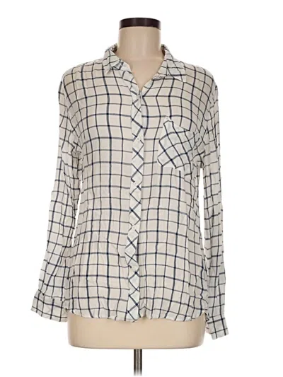 Pre-owned Max Jeans Long Sleeve Button Down Shirt In Ivory