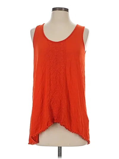 Pre-owned Max Jeans Sleeveless Blouse In Orange