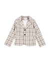 Max & Lola Toddler Boy Blazer Beige Size 6 Cotton In Beige