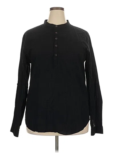 Pre-owned Max Long Sleeve Button Down Shirt In Black