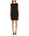 Max Mara Black Viscose Blend Dress In Black