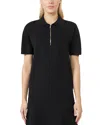 Max Mara Polo Teti In Misto Viscosa Blu Notte Donna In Black