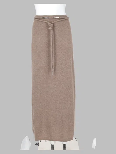 Max Mara 100% Cashmere Mini Skirt In Brown