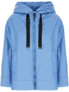 Max Mara Hooded Cotton Suit In 蓝色