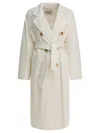 Max Mara Madame Double-breasted Wool-blend Coat In Neutral