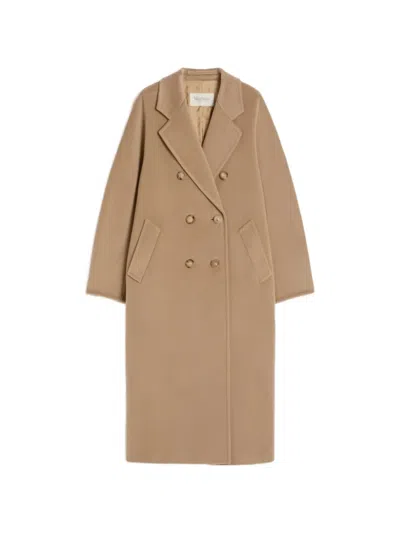 Max Mara 101801 Double-breasted Coat In Animal Print