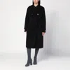 Max Mara Double-breasted Coat With Belt Coats Blue In Blue