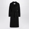Max Mara Madame Double-breasted Coat In Wool And Cashmere In Black