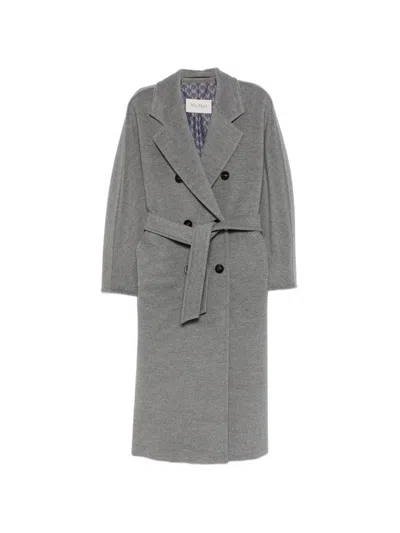 Max Mara 101801 Icon Coat "madame" In Gray