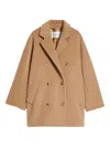 Max Mara Women Short 101801 Icon Coat In Brown