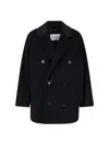 Max Mara Short 101801 Icon Coat In Black
