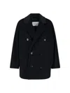 Max Mara Short 101801 Icon Coat In Black
