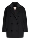 Max Mara Rebus Coat In Black