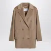 Max Mara 101801 Short Icon Coat In Camel Color Women In Neutral