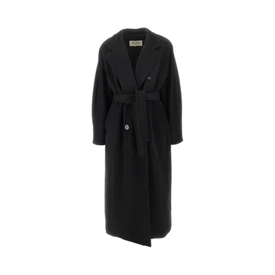 Max Mara '101801' Wool And Cashmere Coat In Black