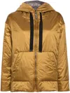 Max Mara Zipped Hooded Jacket In 黄色
