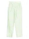 Max Mara Silk High-waisted Trousers In Green