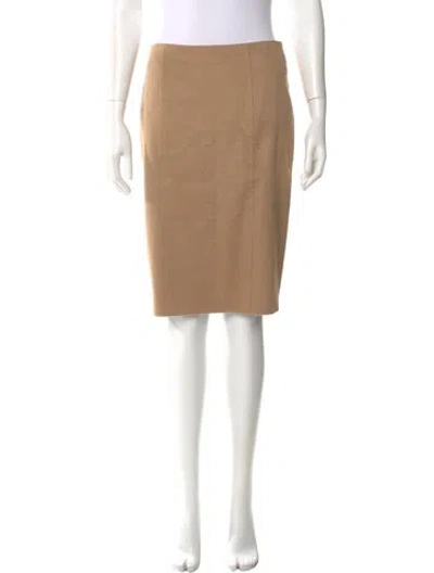Pre-owned Max Mara 11060533 Knee-length Skirt In Brown