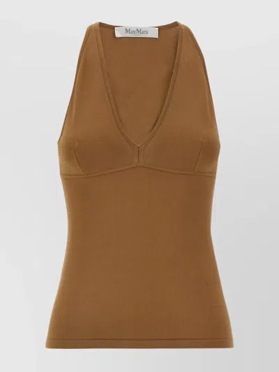 MAX MARA '1234 ARMIDA' V-NECK TOP
