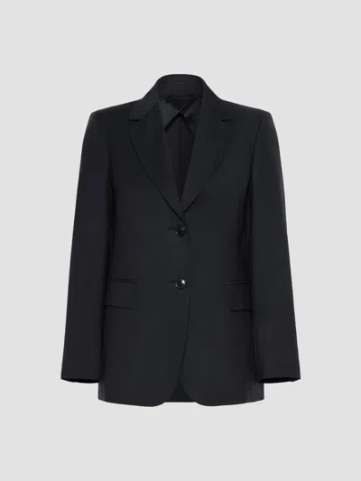 Max Mara Women's Single Breasted Woollen Cloth Jacket