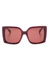 Max Mara 131 Sunglasses In Red