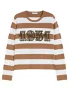 Max Mara 1951 Embroidery Wool Striped Sweater Clothing