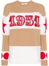 Max Mara Dirce Striped Wool And Cashmere Sweater In Nude & Neutrals