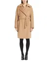 Max Mara Bingo Belted Long-sleeved Coat In Camel