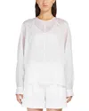 Max Mara Long-sleeved Sheer Blouse In White