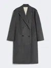 Max Mara 2-in-1 Wool Drap Coat In Gray