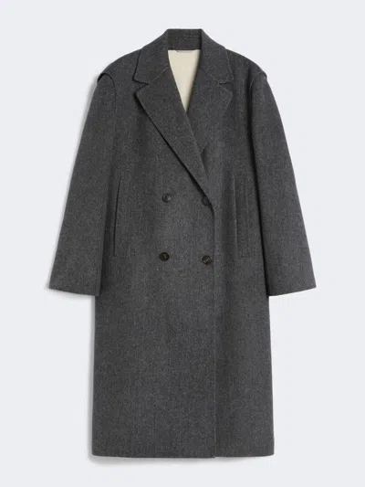 Max Mara 2-in-1 Wool Drap Coat In Gray