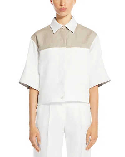Max Mara 2 Radioso Linen Tunic In White