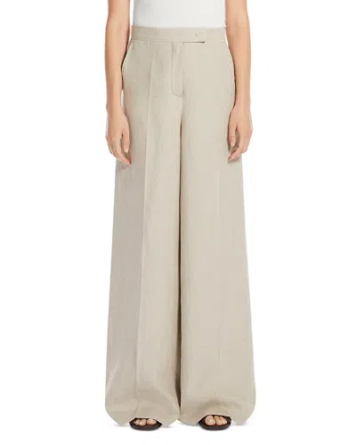 MAX MARA 2 SEQUOIA LINEN WIDE LEG PANTS