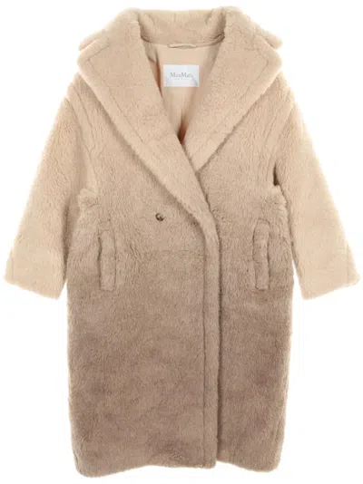 Pre-owned Max Mara 2010s Gatto Coat In Neutrals
